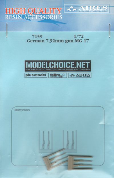 Aires AIRE7159 1:72 German MG.17 guns