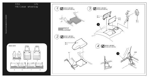 Aires AIRE7253 1:72 Curtiss P-40 wheel bay