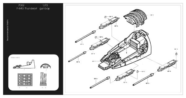 Aires AIRE7262 1:72 Lockheed-Martin F-16I Sufa 'Storm' cockpit set