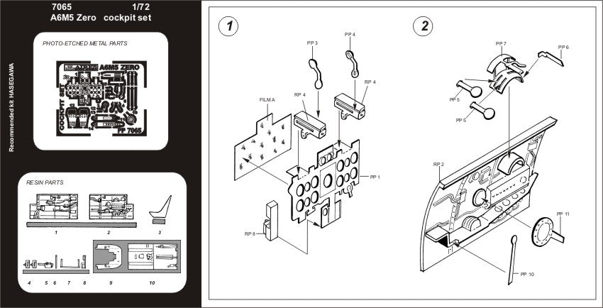 Aires AIRE7265 1:72 Lockheed-Martin F-22A Raptor exhaust nozzles