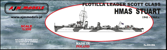 AJM 350-004 HMAS Stuart Australian Scott Class Destroyer Leader 1:350