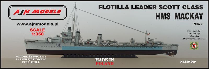 AJM Models AJM350-009 1:350 H.M.S