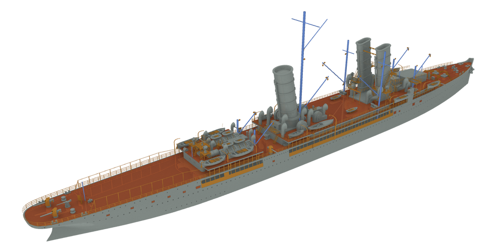 AJM Models AJM700-029 1:700 H.M.S
