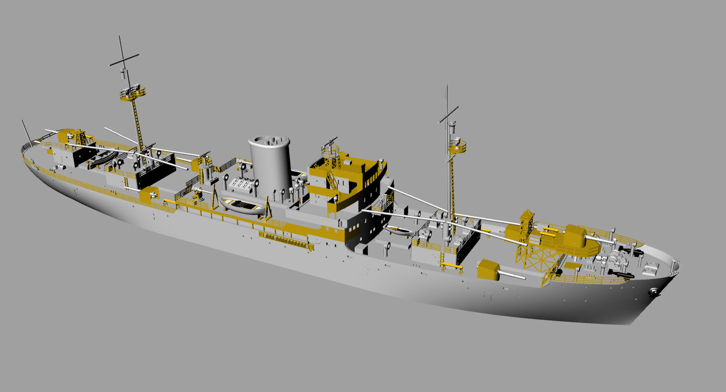 AJM Models AJM700-035 1:700 Charles Plumier French Auxiliary Cruiser