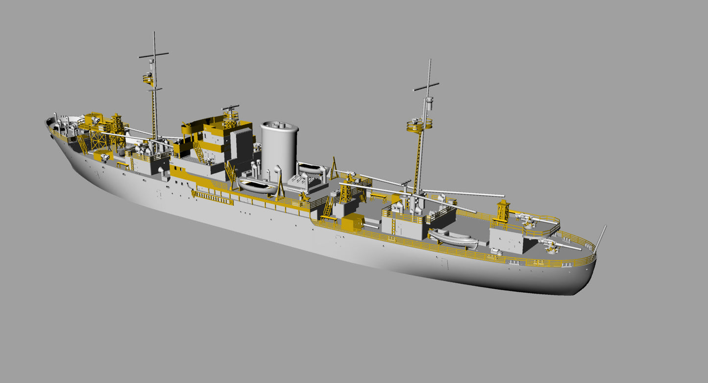 AJM Models AJM700-036 1:700 Victor Schoelcher French auxiliary cruiser