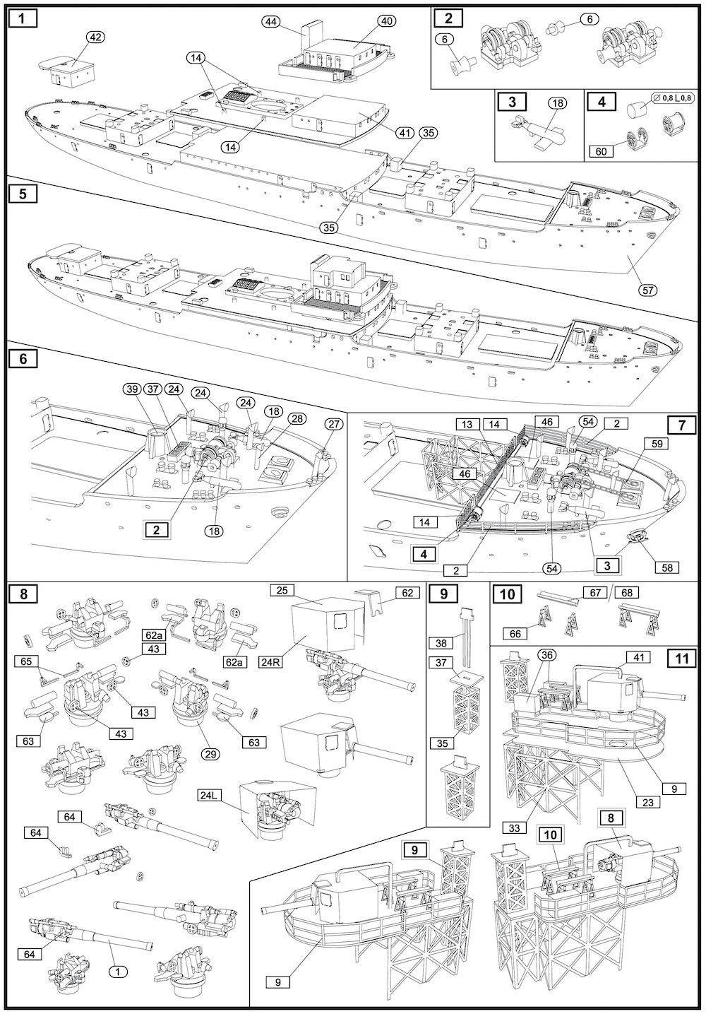 AJM Models AJM700-036 1:700 Victor Schoelcher French auxiliary cruiser