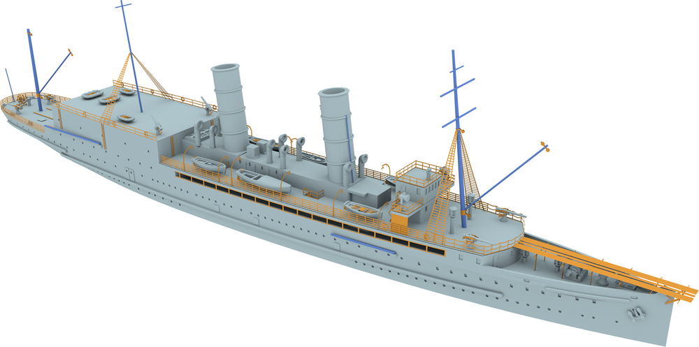 AJM Models AJM700-041 1:700 H.M.S