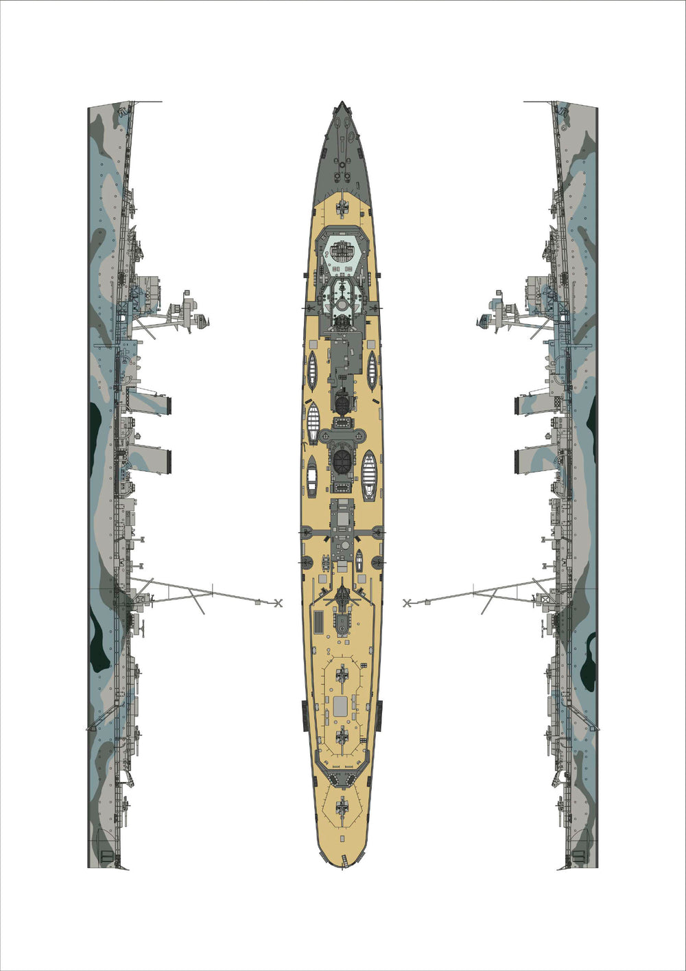 AJM Models AJM700-045 1:700 H.M.S