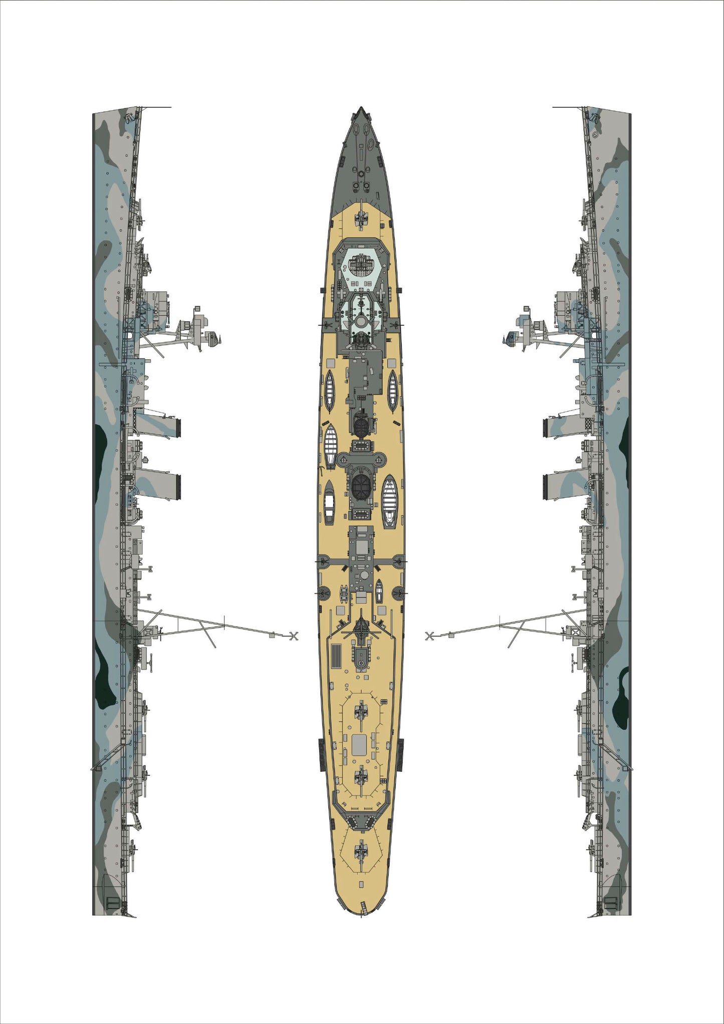 AJM Models AJM700-045 1:700 H.M.S