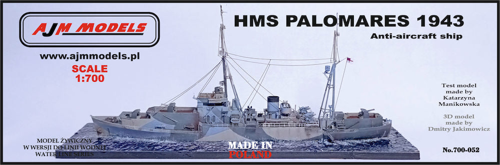 AJM Models AJM700-052 1:700 H.M.S