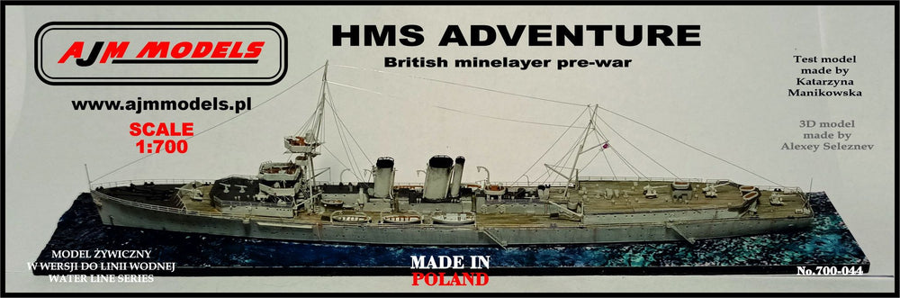 AJM Models AJM700-044 1:700 H.M.S