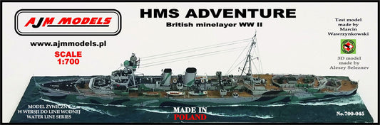 AJM Models AJM700-045 1:700 H.M.S