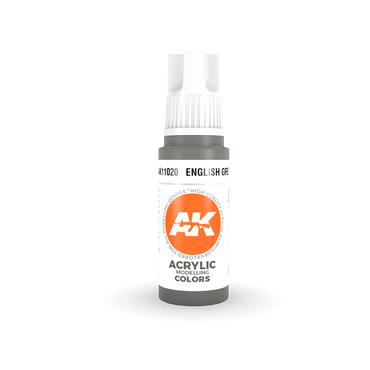 AK Interactive 11020 English Grey 17ml 3rd Gen. Acrylic Model Paint