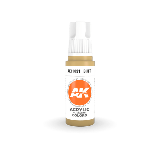 AK Interactive 11031 Buff 17ml 3rd Gen. Acrylic Model Paint