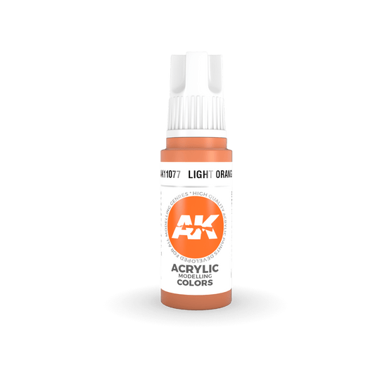 AK Interactive 11077 Light Orange 17ml 3rd Gen. Acrylic Model Paint