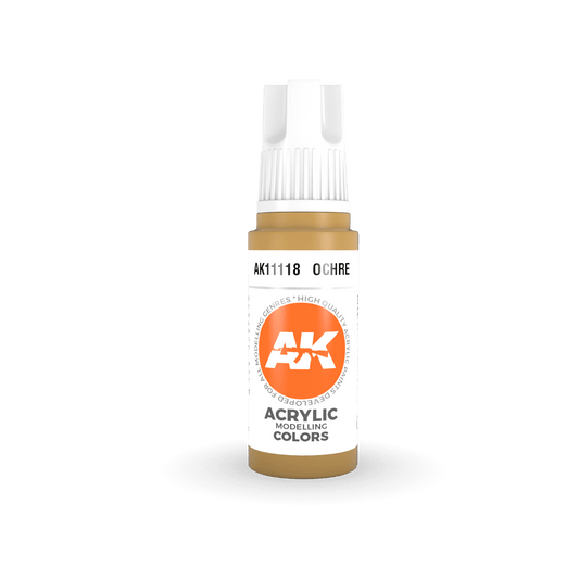 AK Interactive 11118 Ocher 17ml 3rd Gen. Acrylic Model Paint