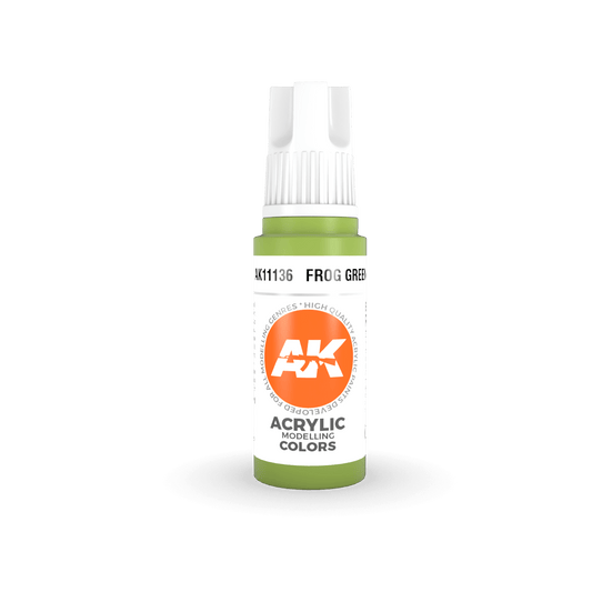 AK Interactive 11136 Frog Green 17ml 3rd Gen. Acrylic Model Paint
