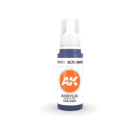 AK Interactive 11179 Ultramarine 17ml 3rd Gen. Acrylic Model Paint
