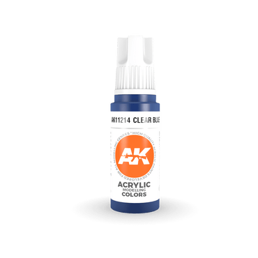 AK Interactive 11214 Clear Blue 17ml 3rd Gen. Acrylic Model Paint
