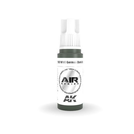 AK Interactive 11803 WWI German Dark Green 17ml AIR 3G Acrylic Model Paint