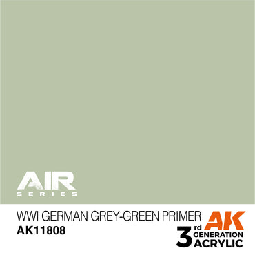 AK Interactive 11808 WWI German Grey-Green 17ml AIR 3G Acrylic Model Paint