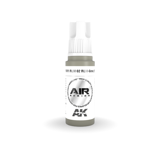 AK Interactive 11811 RLM 02 RLM-Grau (1938) 17ml AIR 3G Acrylic Model Paint