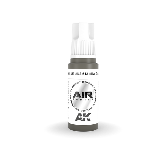 AK Interactive 11863 ANA 613 Olive Drab 17ml AIR 3G Acrylic Model Paint
