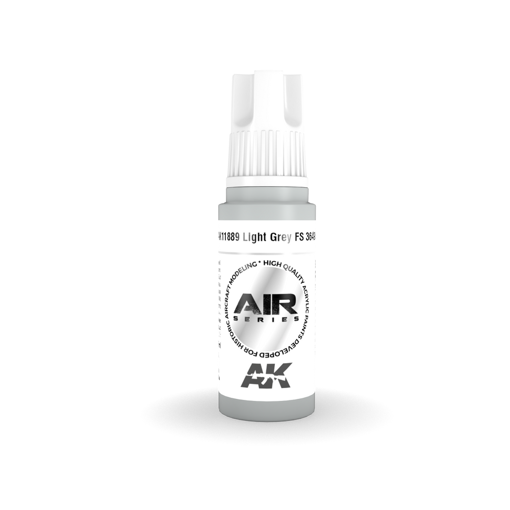 AK Interactive 11889 Light Grey FS 36495 17ml AIR 3G Acrylic Model Paint
