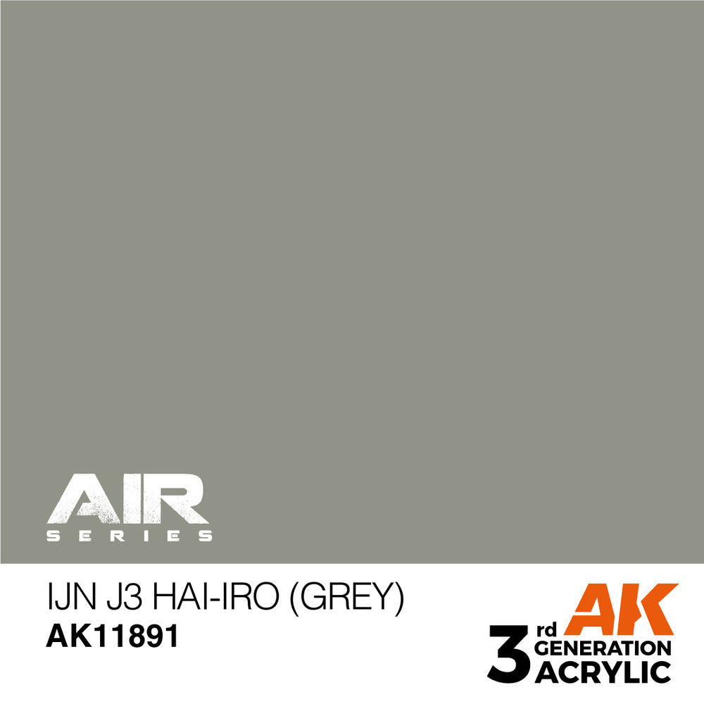 AK Interactive 11891 IJN J3 Hai-iro (Grey) 17ml AIR 3G Acrylic Model Paint