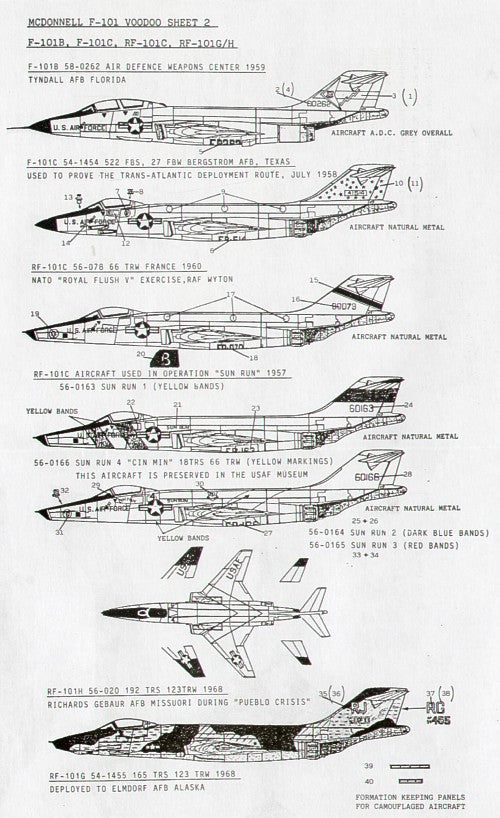 Almark AKA4822 1:48 McDonnell F-101 Voodoo B/C/RF-101C/G/H