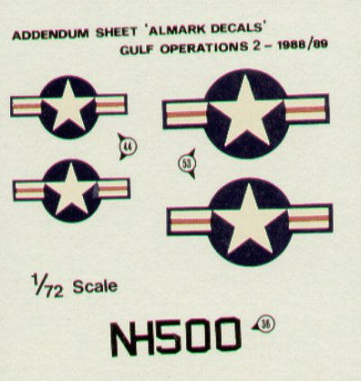 Almark AKC14 1:72 Grumman A-6E/KA-6D VA-95 Iranian Kill Markings