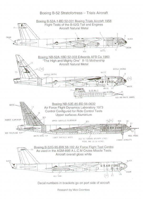 Almark AKS17 1:72 Boeing B-52 Stratofortress Trials Aircraft