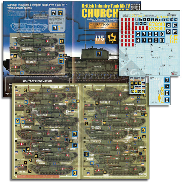 Echelon FD ALT352010 1:35 Calgary Regiment Churchills in the Battle of Dieppe