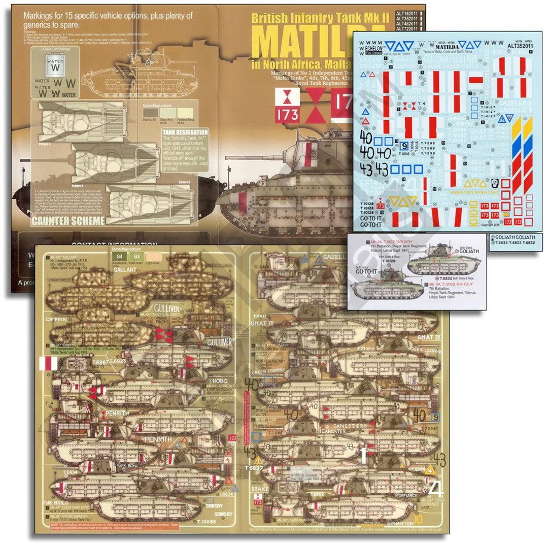 Echelon FD ALT352011 1:35 Matildas Mk.II in North Africa