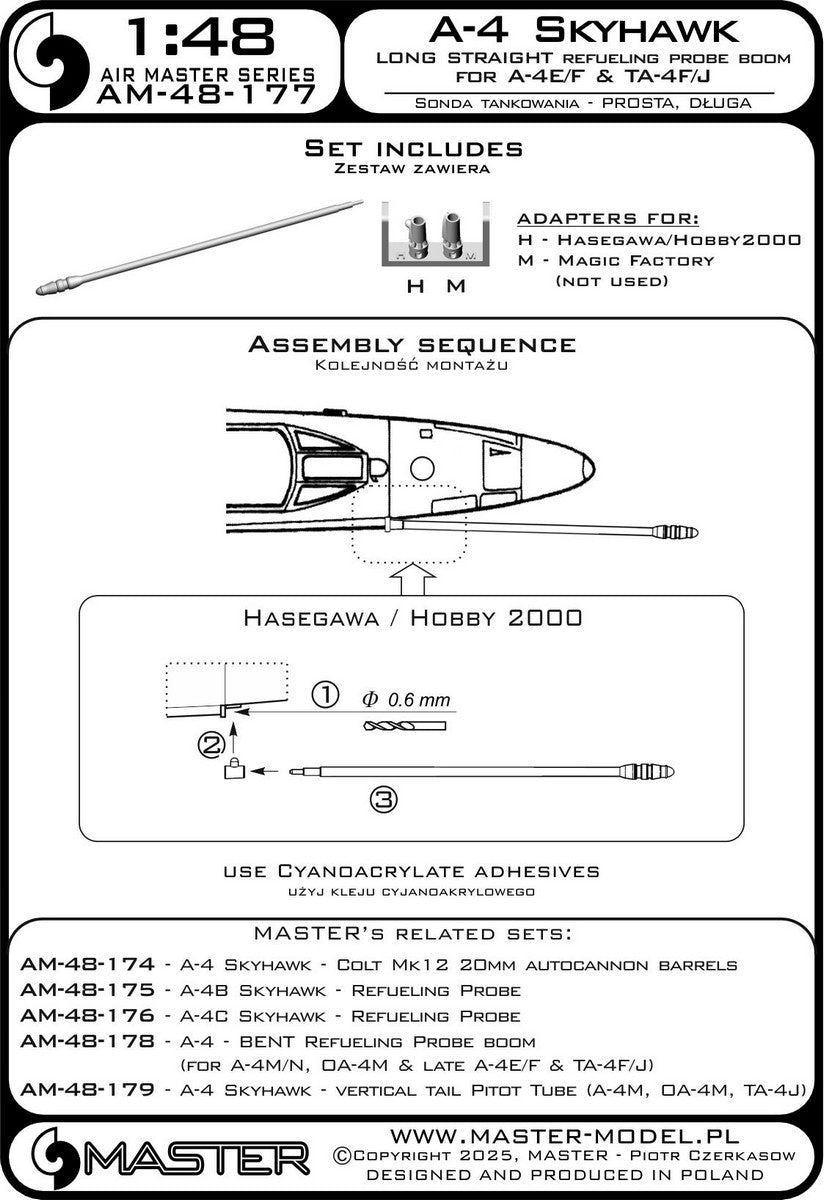 Master AM-48-177 1:48 Douglas A-4 Skyhawk