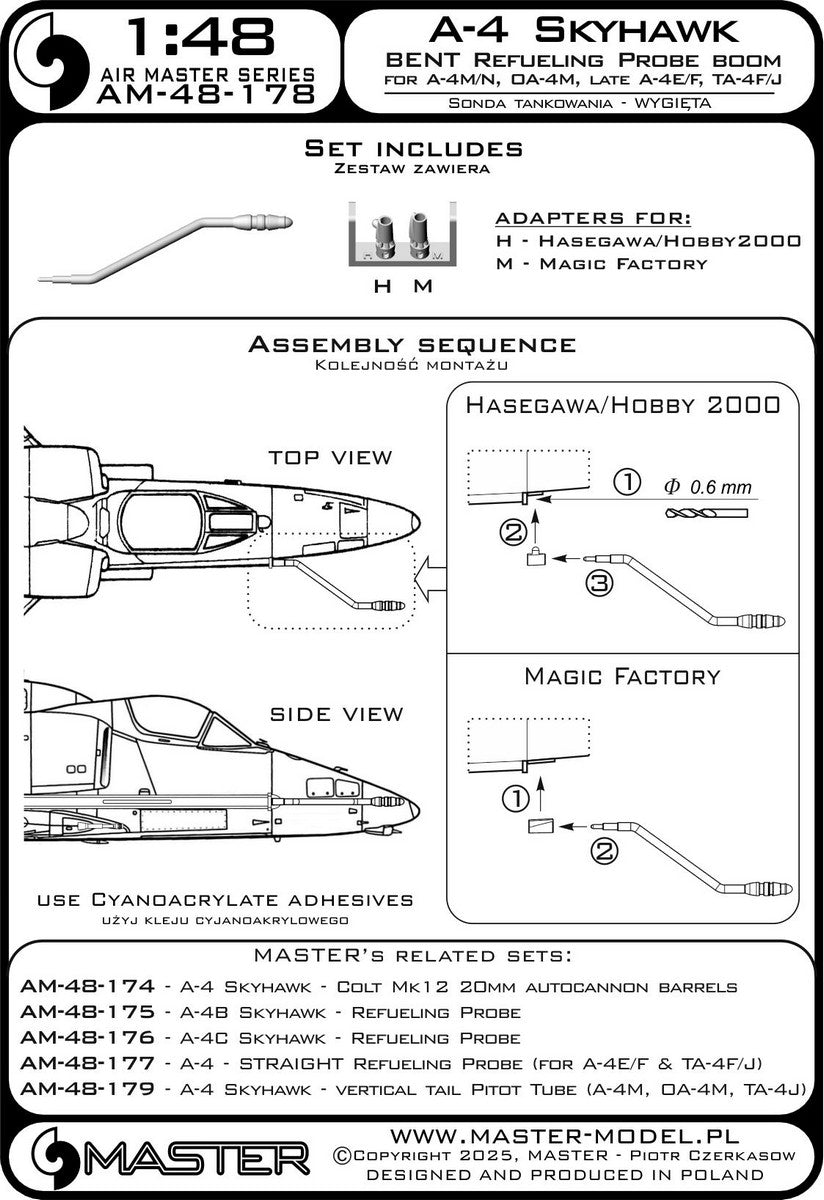 Master AM-48-178 1:48 Douglas A-4 Skyhawk
