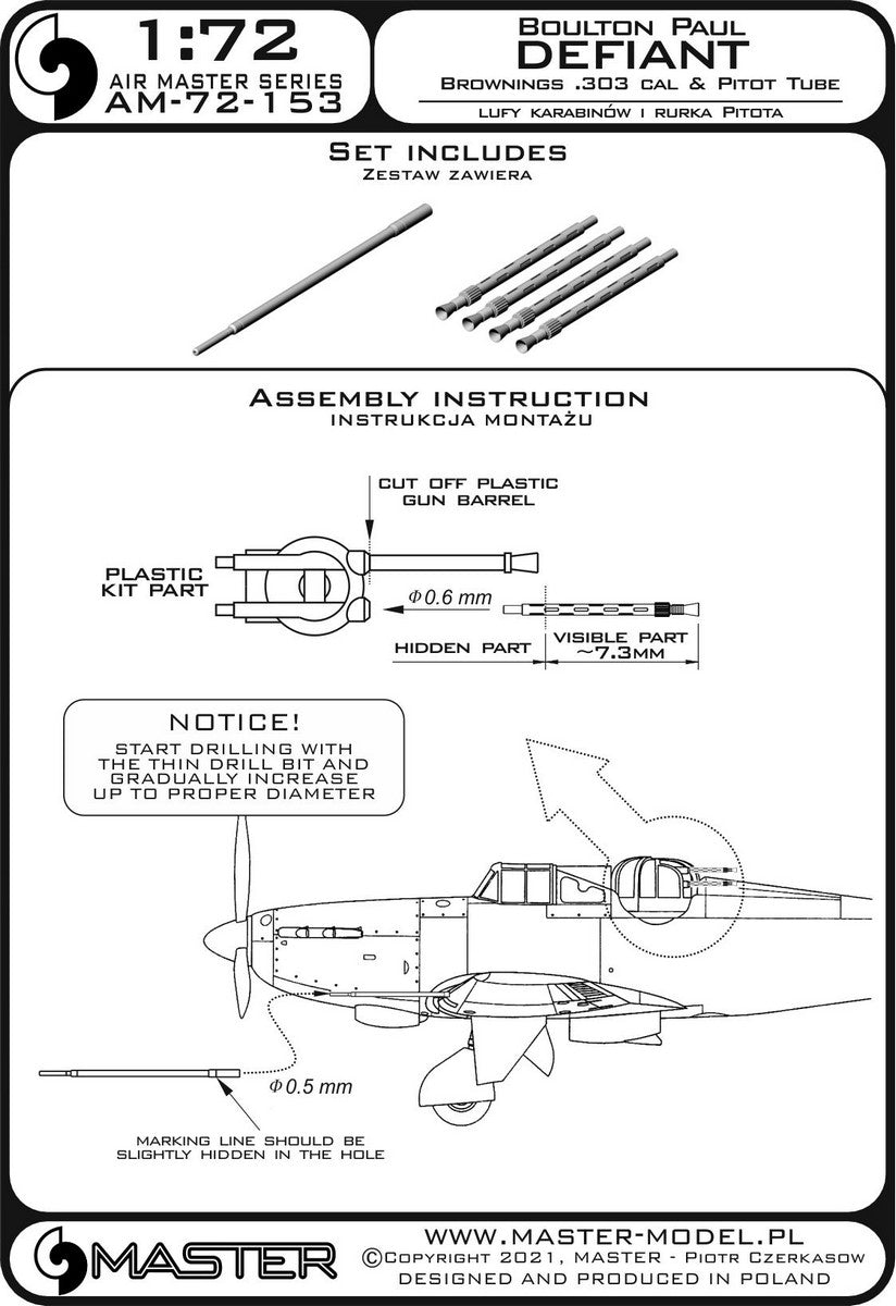 Master AM-72-153 1:72 Boulton-Paul Defiant