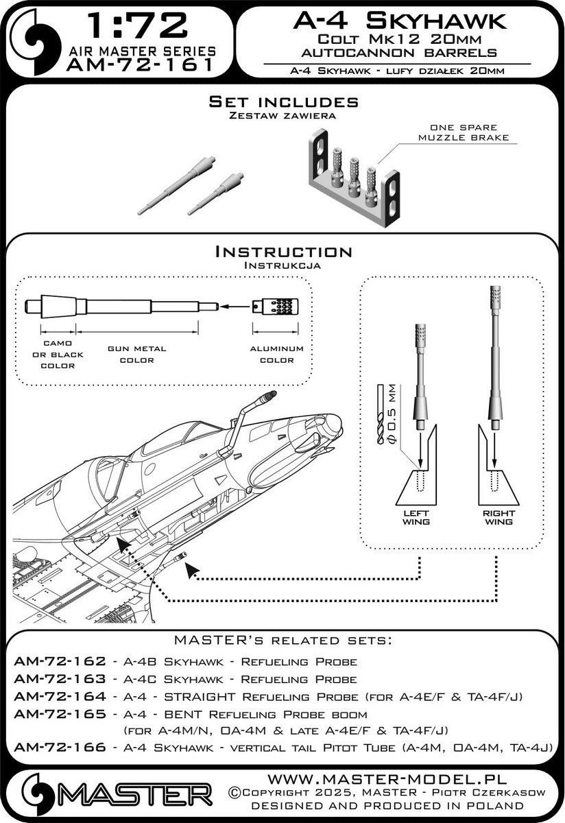 Master AM-72-161 1:72 Douglas A-4 Skyhawk