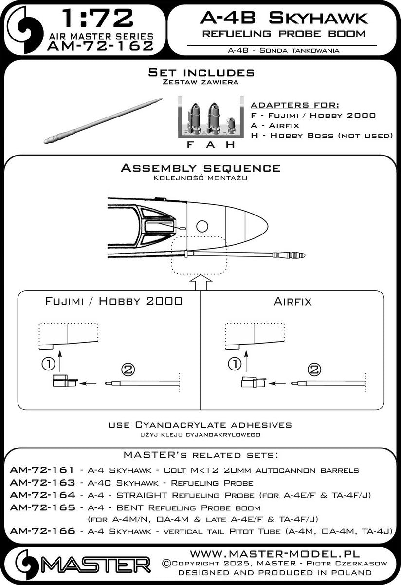 Master AM-72-162 1:72 Douglas A-4B Skyhawk