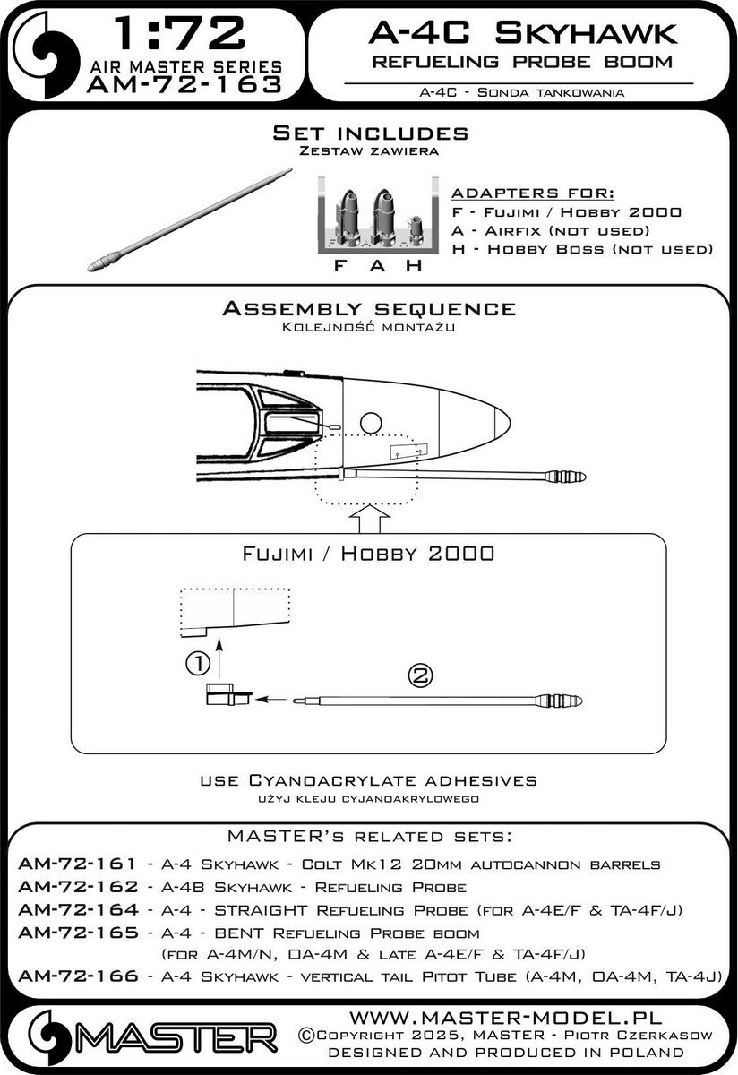Master AM-72-163 1:72 Douglas A-4C Skyhawk