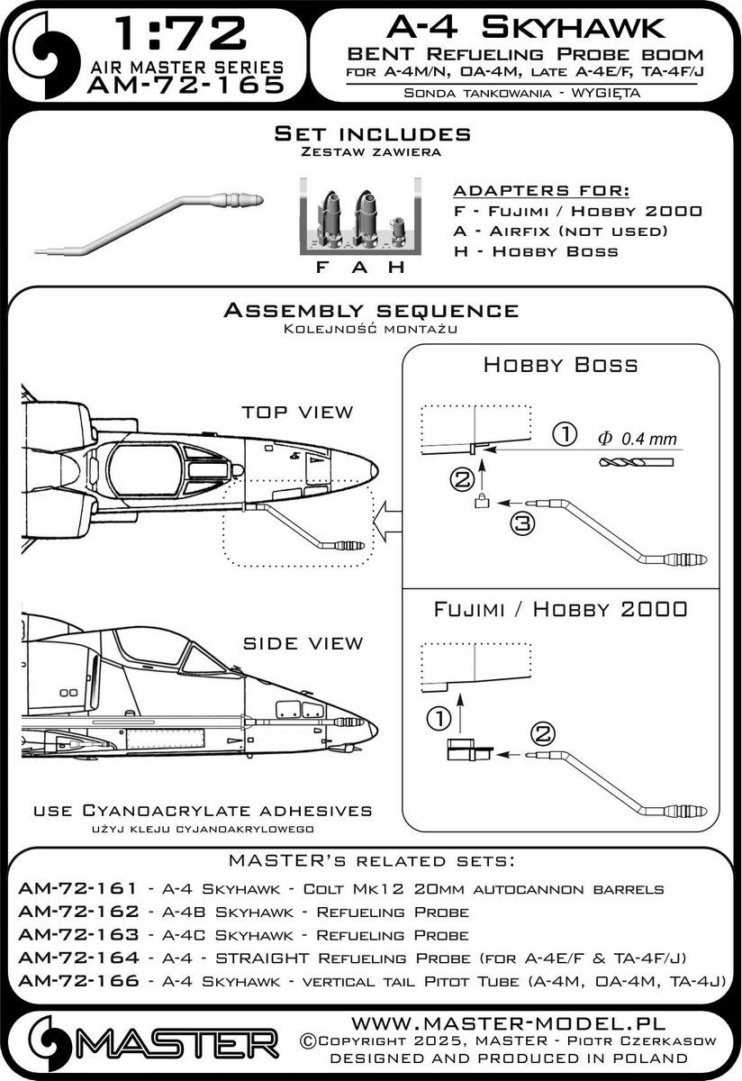 Master AM-72-165 1:72 Douglas A-4 Skyhawk