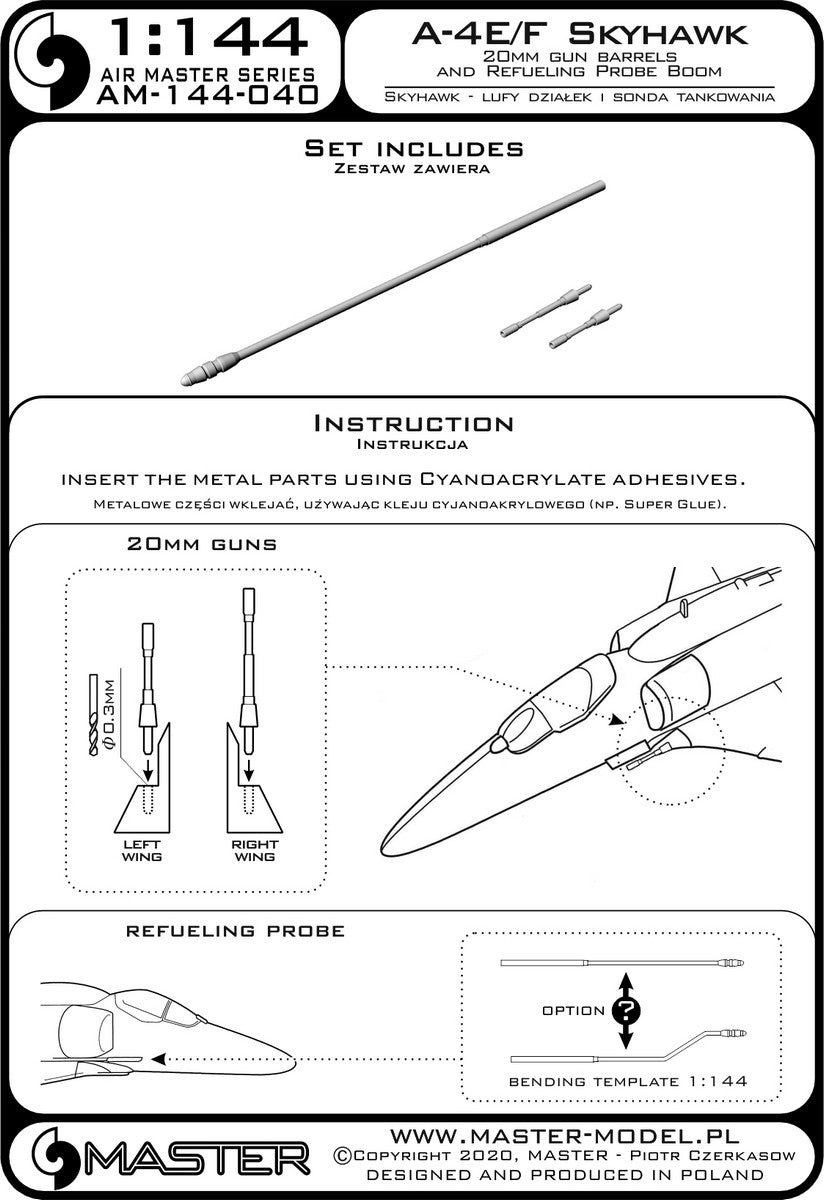 Master AM144-040 1:144 Douglas A-4E/A-4F Skyhawk