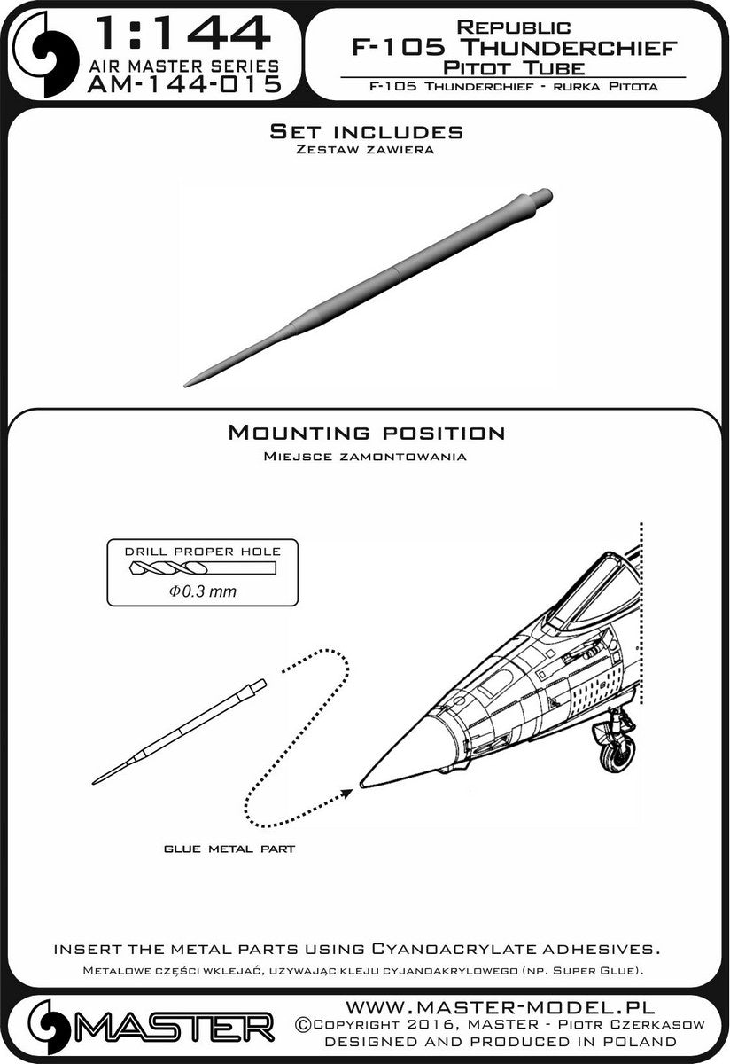 Master AM144-015 1:144 Republic F-105D Thunderchief