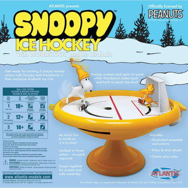 Atlantis Models Snoopy and Woodstock Ice Hockey Game Build and Play CM5696