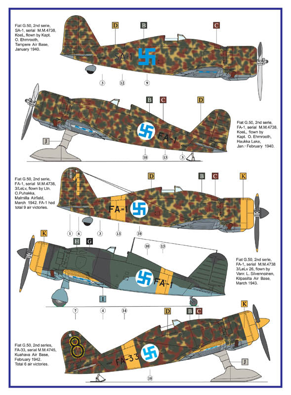 AML AML72027 1:72 Fiat G.50 Finnish version with resin skis and injection canopy