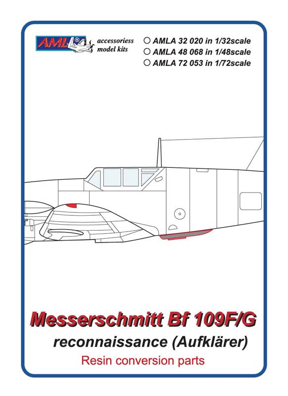 AML AMLA32020 1:32 Messerschmitt Bf-109F-4/Bf-109G resin set