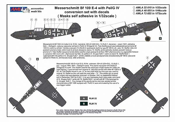 AML AMLA32015 1:32 Messerschmitt Bf-109E-4_PeilG IV