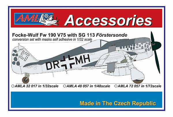 AML AMLA32017 1:32 Focke-Wulf Fw-190 V75, DR+MH with SG 113