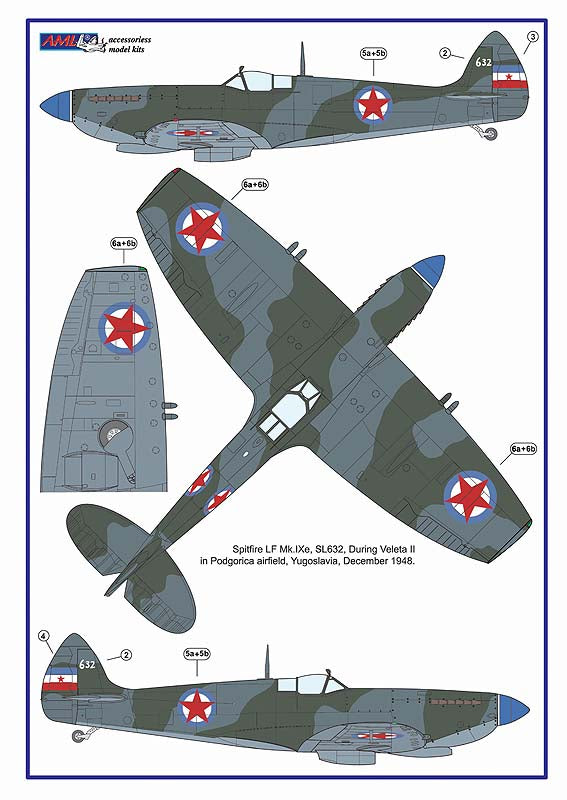 AML AMLA32024 1:32 Supermarine Spitfire Mk.IXe with Germany fuels Czech AF
