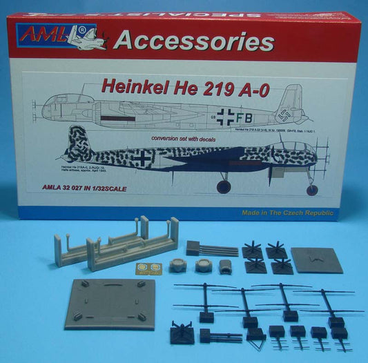AML AMLA32027 1:32 Heinkel He-219A-0 The conversion set with decals